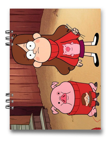 Imagen 6 de 9 de Cuaderno Gravity Falls 15x20 Cms Mediacarta 100 Hojas