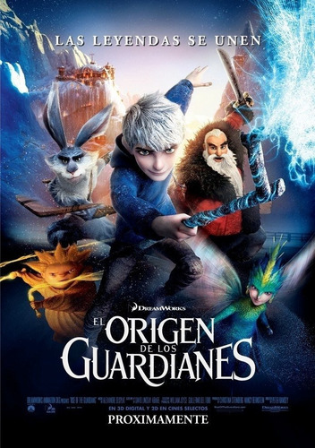 Poster Original Cine El Origen De Los Guardianes
