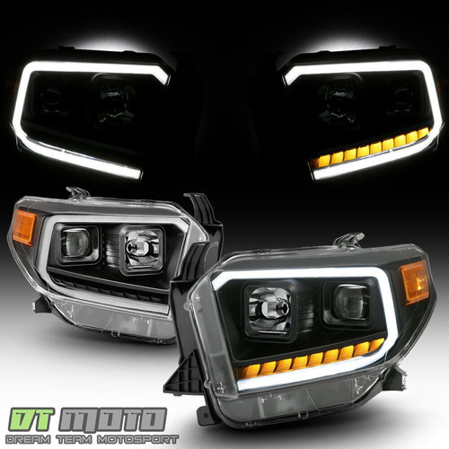 Par Faros Negro Led Drl Toyota Tundra Limited 2017 5.7l