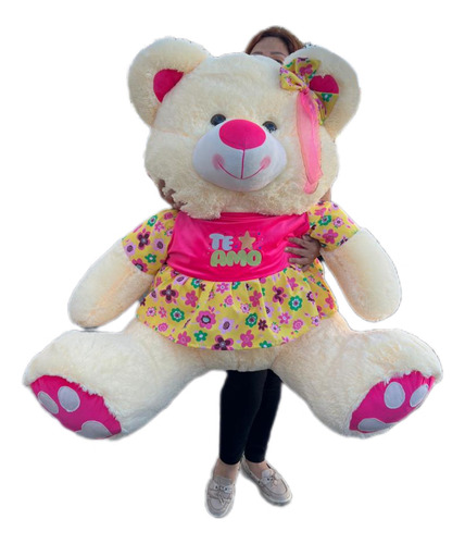 Osa De Peluche Gigante Con Vestido De 1.50cm Perfumado