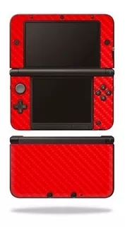 Skin Autoadherible Para Nintendo 3ds Xl 2012 Fibra Rojo