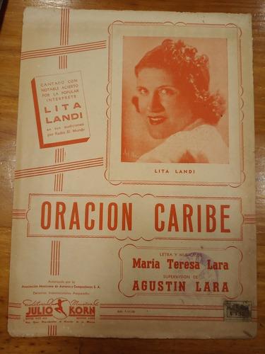 Oracion Caribe Lara Partitura