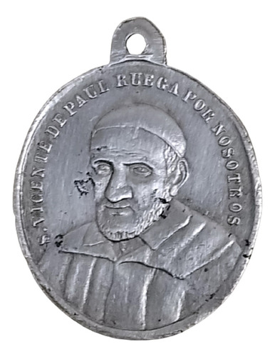 Medalla San Vicente De Paul Y El Beato Juan Gabriel Perboyre (Usado)