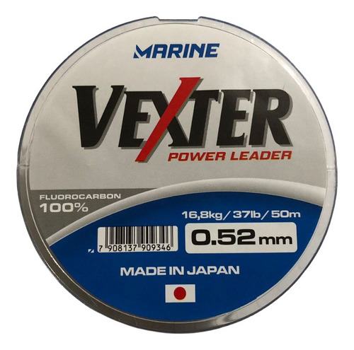 Linha Vexter Leader Fluorocarbon 0,52mm 33lbs 50m Marine Sports