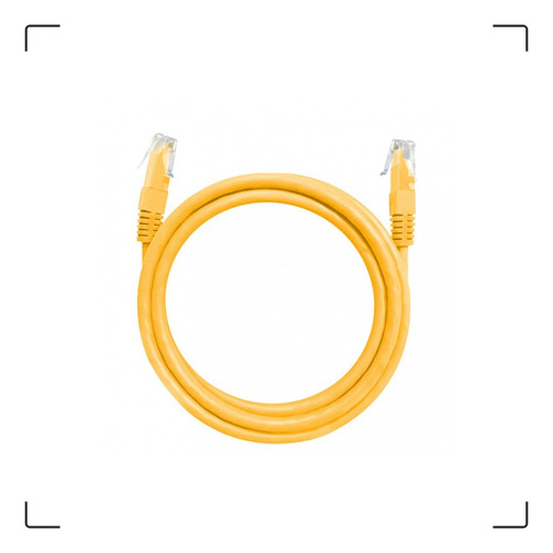 Patch Cord Cat5e 1,5m Amarelo 100% Cobre