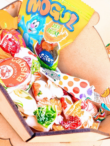 Imagen 7 de 7 de Candy Bar Carrousel Souvenir 20x20x20 - Mdf / Fibrofacil