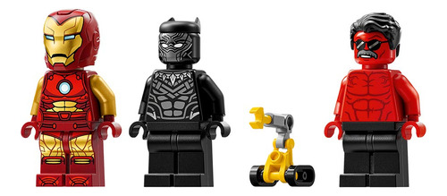 Lego Deportivo De Iron Man Y Black Panther Vs. Hulk Rojo Cantidad de piezas 295