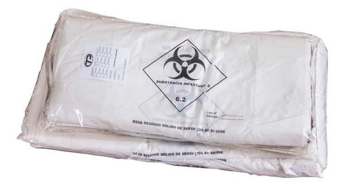 Imagem 3 de 3 de 1000 Sacos Lixo 200 Litros Hospitalar Infectante