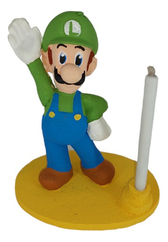 Portavela Pastel .:: Mario Bros Luigi V1 ::.