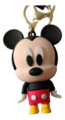 Llavero De Mickey Mouse 5cm Alto Silicon Calidad