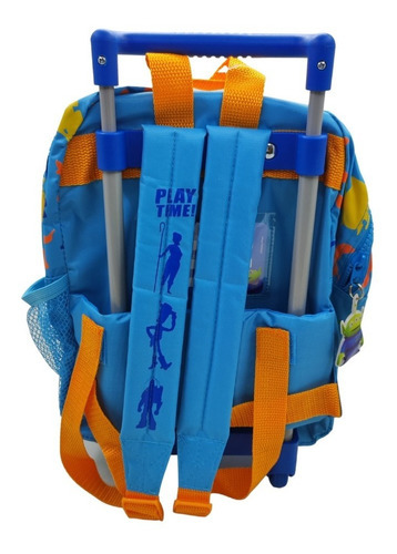 Imagen 2 de 2 de Toy Story Mochila C/ Carro Jardin 12 PuLG Play Time Pixar Ed Color Celeste 40161