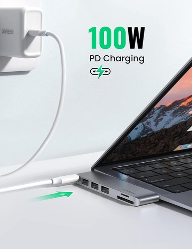 Ugreen Hub Usb C A Thunderbolt 3 100w Pd 40gbps Para Macbook