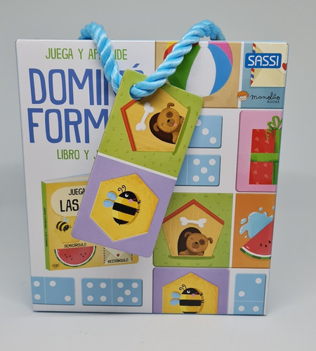 Imagen 3 de 4 de Dominó Formas Libro Y Juego