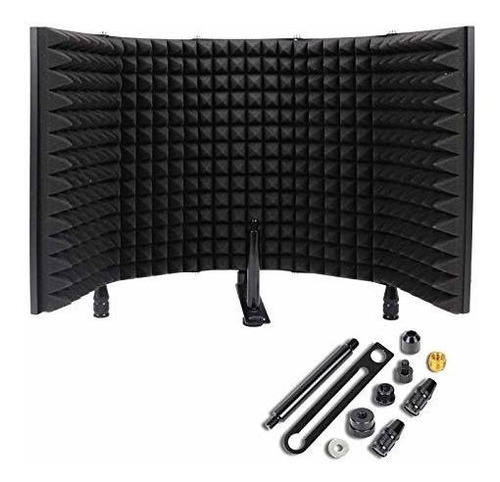 Isolation Shield 5 Panel Foldable Sound High Density Mic Or