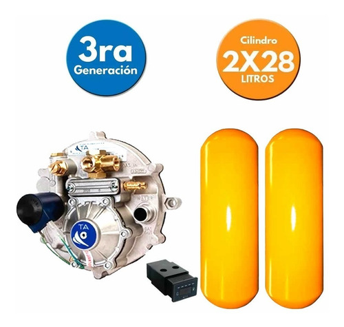Equipo De Gnc 5ta Generacion Instalacion Completo 2x28 (ph)