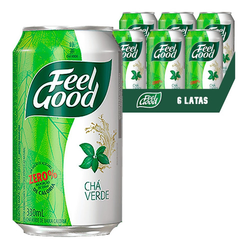 Chá Verde Feel Good 330ml (6 Latas)