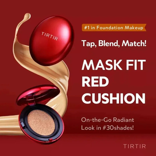 Tirtir Mask Red Cushion Foundation Maquiagem Coreana