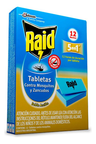 Tableta  Mosq 12 Un Raid Aparatos-tabletas P/mosq.