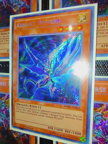 Yugioh! Assault Wyvern Secret Rare Mvp1-ens03 1st Edition 