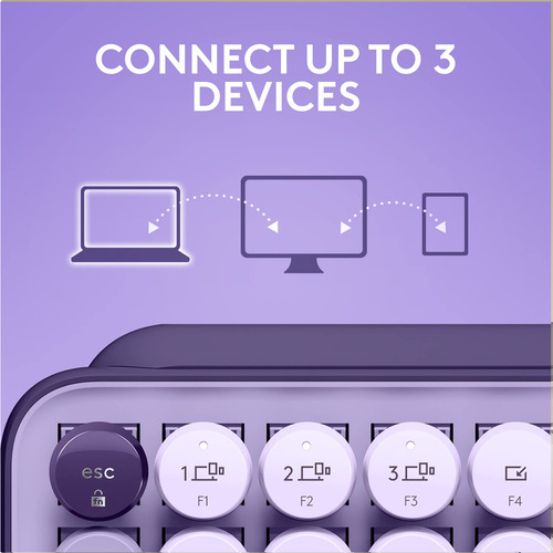 Teclado Inalámbrico Logitech Pop Keys Mechanical Con Emoji