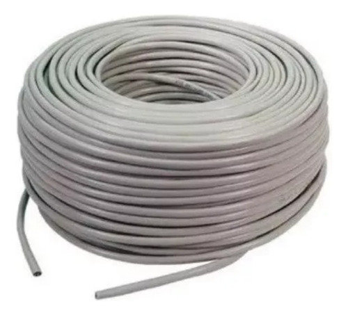 Imagen 1 de 1 de Cable Telefónico 755 4 Pares 200 Mts Gris Cablecenter