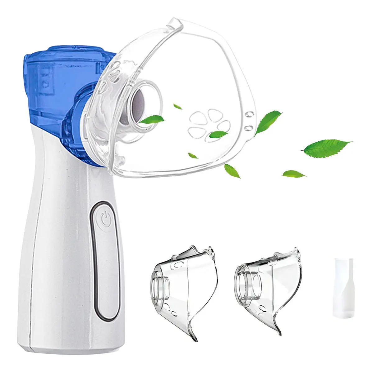 Nebulizador Ultrasónico Inalámbrico Portátil para Adulto y Niño Nebulizer Inhalador Blanco