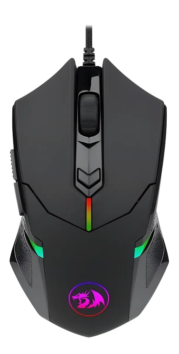 Mouse Gamer Redragon Centrophorus M601 Negro Rgb Color Black