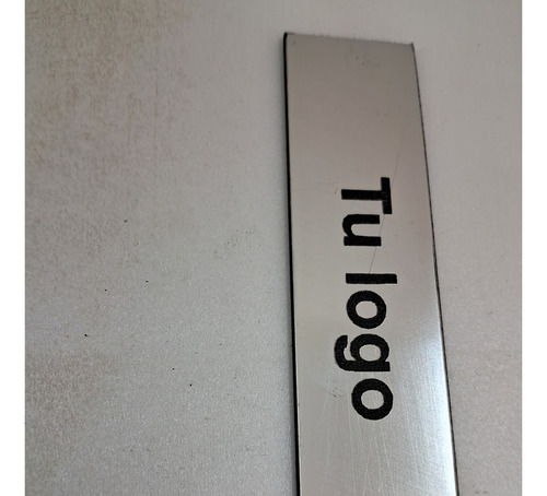 Placa Metalex Grabado Laser Acero Cepillado