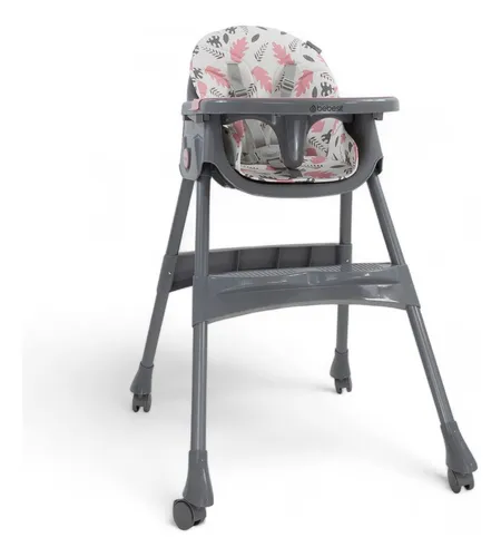 Silla De Comer Bebesit Steps Plegado Ultra Compacto Color Rosa Step