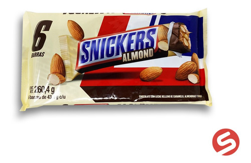 Snickers Almendra 6pzs