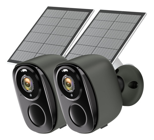 Rraycom 2 Cámaras De Seguridad Solares Inalámbricas Para