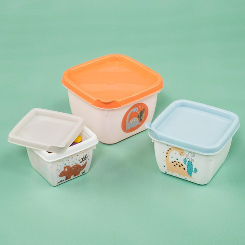 Kit de introducción de comida para dinosaurios Plasutil de 6 piezas