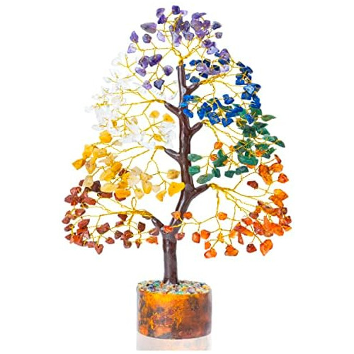 Árbol De Vida De Cristal De Siete Chakras Piedras Prec...