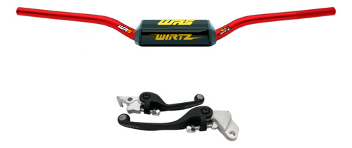 Manubrio Wr5 Rojo + Manija Negra Yamaha Yz 250 01-07 Wirtz