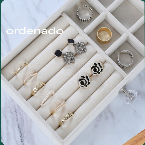Imagen 8 de 10 de Caja Acrilica Organizador Aros Y Joyas A Cajones