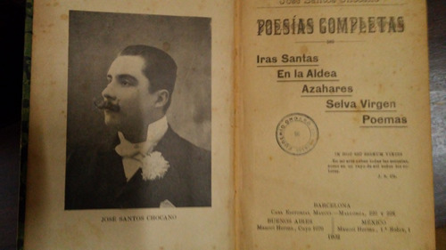 Poesías Completas / José Santos Chocano - Año 1902