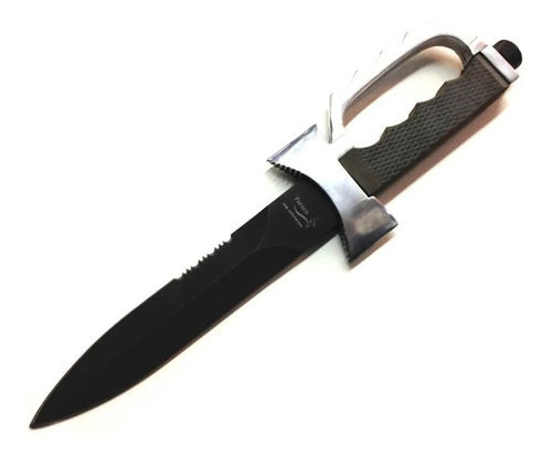 Cuchillo Yarará Táctico Paracaidista Hoja 20cm Vaina Cuero