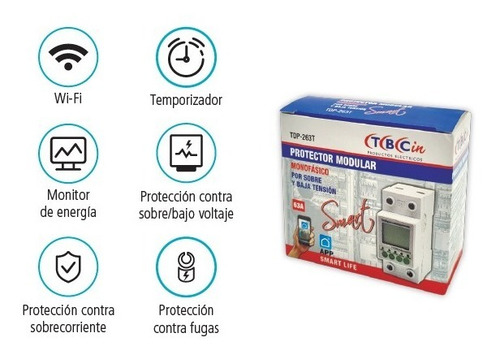 Protector Tension Wifi Alta Baja Medidor Consumo Tbcin Smart Gfab63cxl