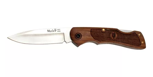 Navaja Muela Bx-8ng Madera Nogal Con Funda Camping Cacería