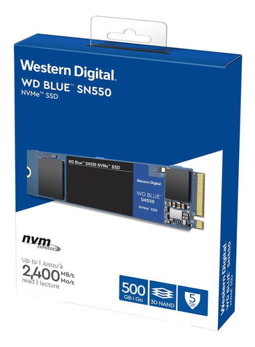 Disco Estado Solido Ssd M.2 Nvme Western Digital 500gb Blue