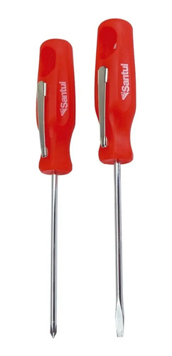 Juego 2 Desarmadores Santul 1/8 Cruz Y Plano Con Clip | MercadoLibre