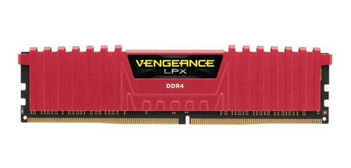 Corsair Vengeance LPX CMK8GX4M1A2666C16 1 8 GB - Rojo