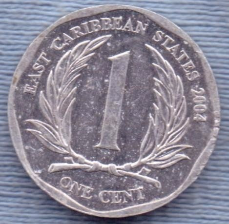 Estados Caribeños Del Este Britanicos 1 Cent 2004 *