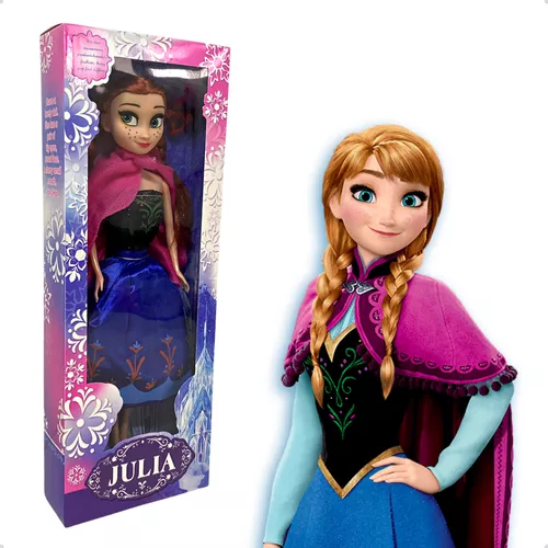 Kit 2 Boneca Frozen Princesa Elza e Ana Disney