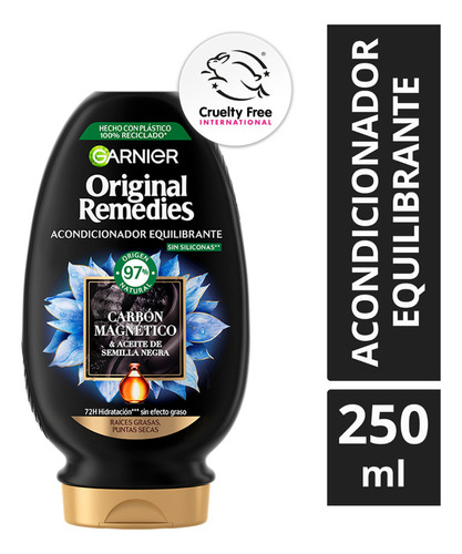  Acondicionador Original Remedies Carbón Magnético 250ml