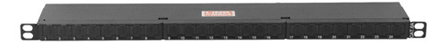 Linkmade 0,5u 24-rj45 Cat6a F/utp S/ftp Patchpanel Blindado
