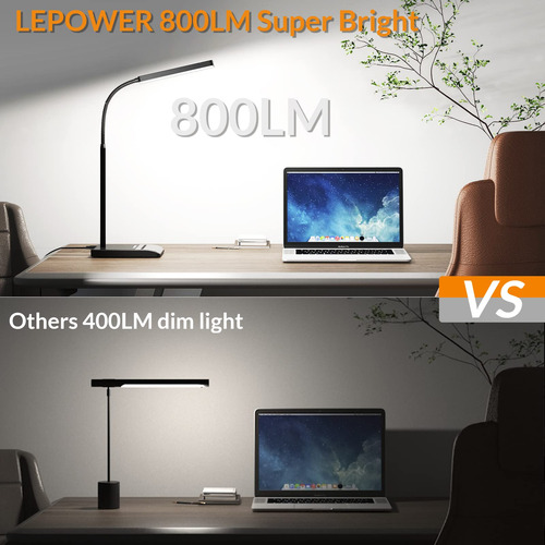 Lámpara De Escritorio Led 800 Lm 12 W Táctil 50 Modos Premiu
