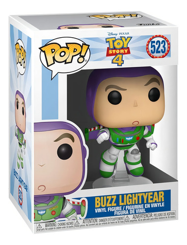 Boneco Funko Pop! Buzz Lightyear 523 Toy Story 4 - Pixar