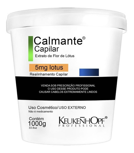 Alisamento Natural Keukenhopf Calmante Capilar 1000g