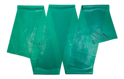 Imagem 1 de 5 de Faixa Elástica Para Exercícios Forte Verde - Mercur